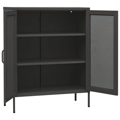 Lady Jillian -  Storage Cabinet Anthracite 80x35x101,5 cm Steel - Model 4
